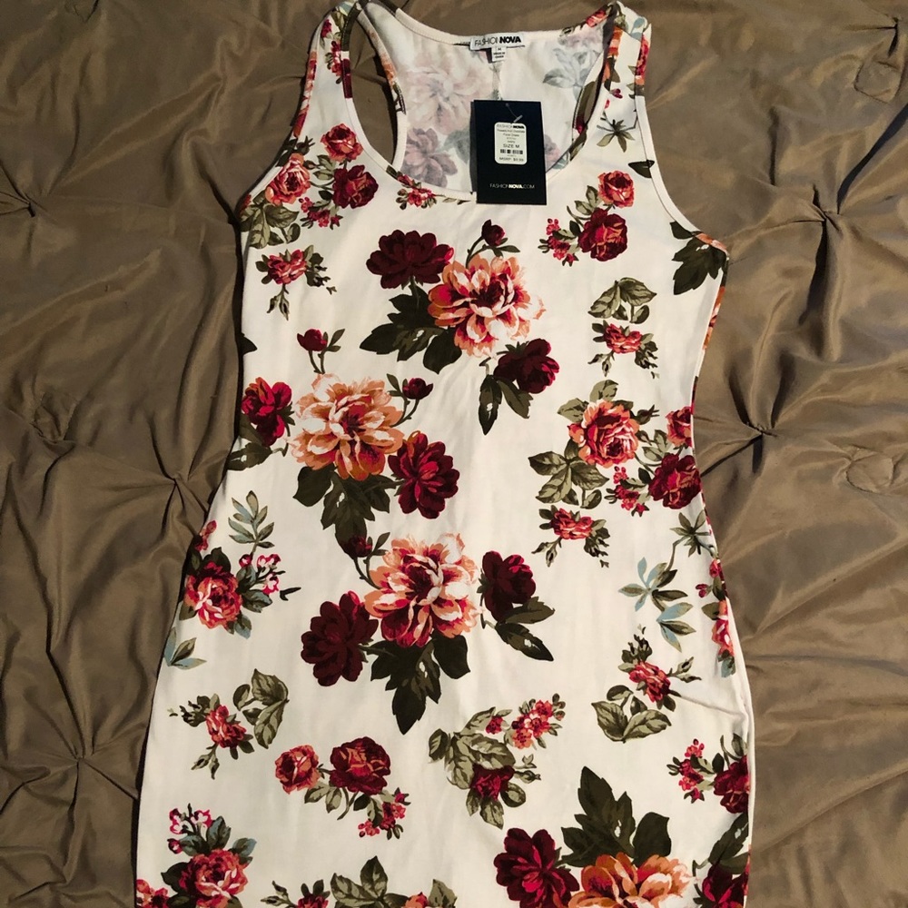 Floral mini dress fashion nova